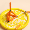 مجموعة 100pcs Magnetix Magnetic Building Set - لعبة البناء التعليمية ثلاثية الأبعاد الإبداعية للأطفال ، البرتقال والفضة