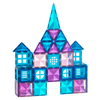 Starshine 102pcs مجموعة البلاط المغناطيسي - كتل بناء القلعة ثلاثية الأبعاد ، لعبة البناء التعليمي العلوي للأطفال الإبداع والتعلم