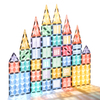 مجموعة البلاط المغناطيسي Starshine 100pc - لبنات بناء هندسية ثلاثية الأبعاد للبناء والتعلم الإبداعي للبناء والتعلم